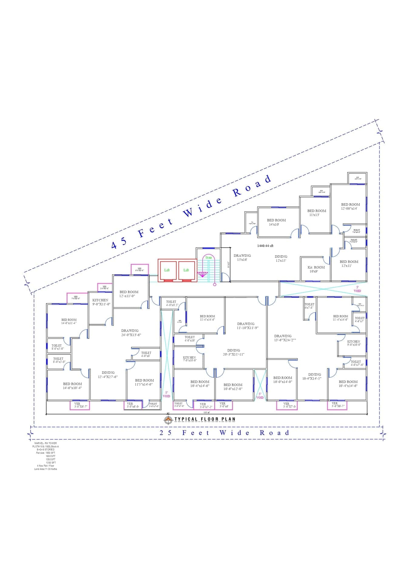 MARVEL R.K TOWER 2D layout — South Keraniganj, Dhaka