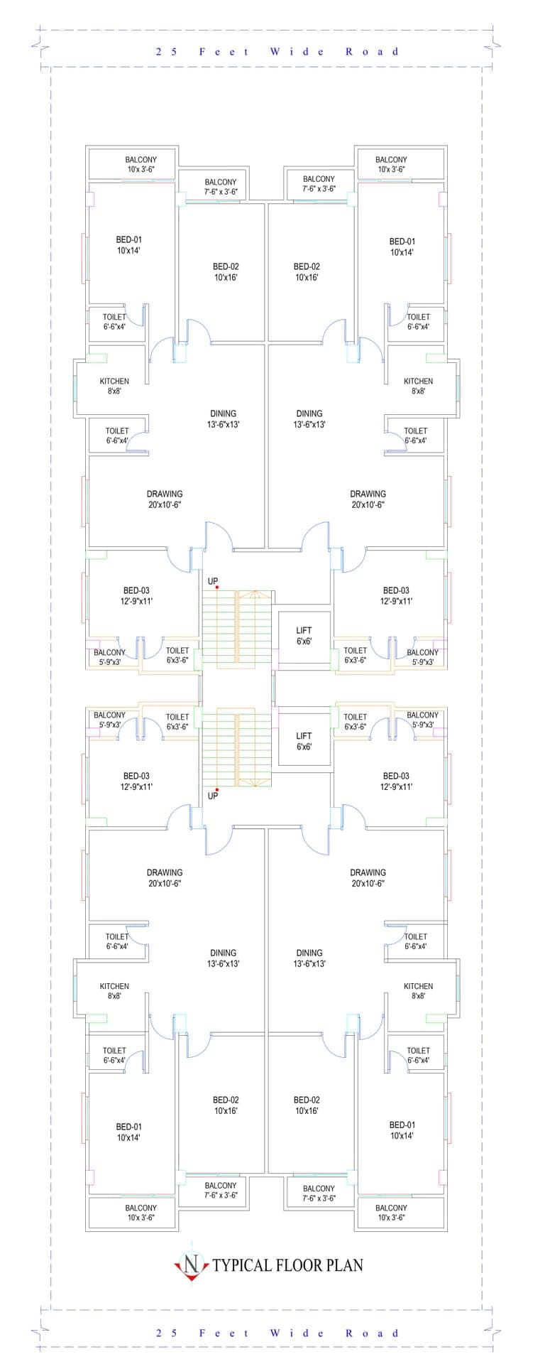 MARVEL ABS 2 & 3 2D layout — South Keraniganj, Dhaka